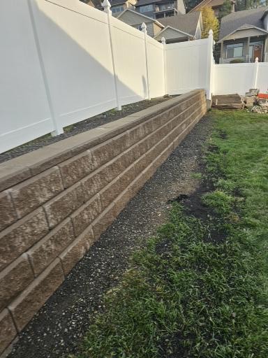 After Retaining Wall Replacement & AB Wall Installation in Spokane, WA — South Hill