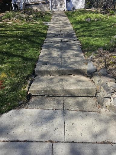 Before Reinforced Concrete Sidewalk Replacement in Spokane, WA — South Hill