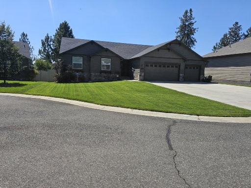 After Full Sod Replacement, Stump Removal & Lawn Regrade in Spokane, WA