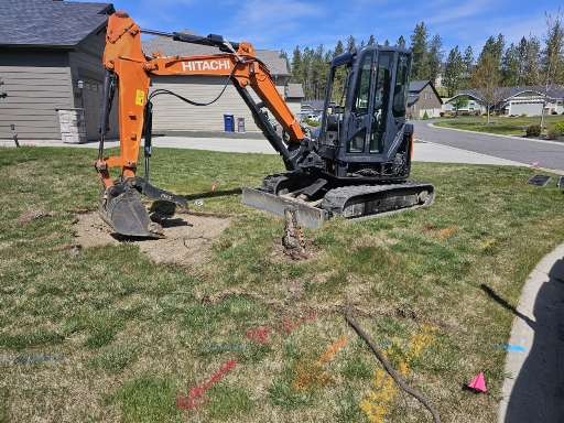 Before Full Sod Replacement, Stump Removal & Lawn Regrade in Spokane, WA